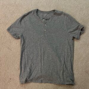 J. Crew Henley - Men's Gray Cotton